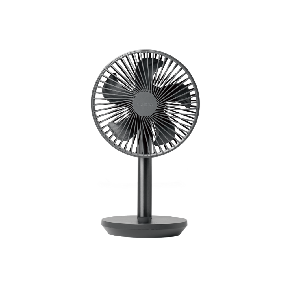 LUMENA STAND4 桌上型擺頭隨行風扇-深灰